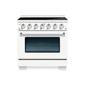 HALLMAN Bold 36-inch Induction Range with Chrome Trim - HBIR36CM