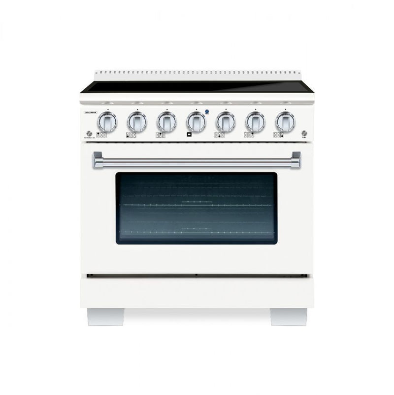 HALLMAN Bold 36-inch Induction Range with Chrome Trim - HBIR36CM