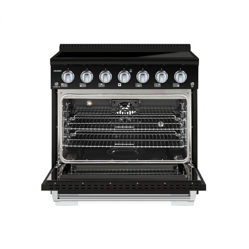 HALLMAN Bold 36-inch Induction Range with Chrome Trim - HBIR36CM