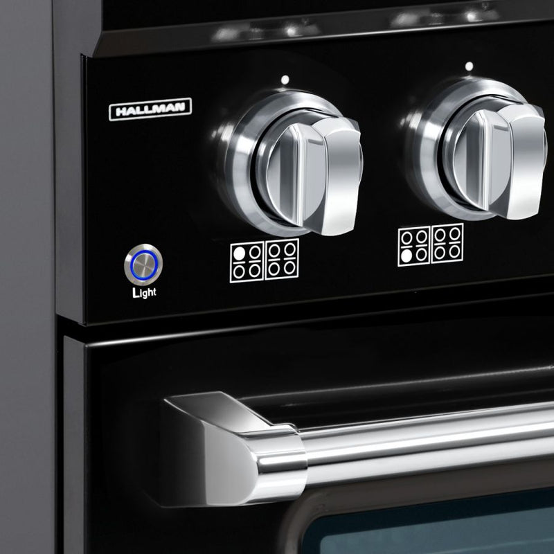 HALLMAN Bold Series 36" Gas Freestanding Range with Chrome Trim - HBRG36CM