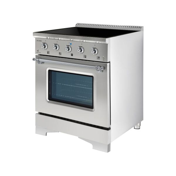 HALLMAN Classico 30-inch Induction Range with Chrome Trim - HCLIR30CM