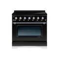 HALLMAN Classico 36-inch Induction Range with Chrome Trim - HCLIR36CM