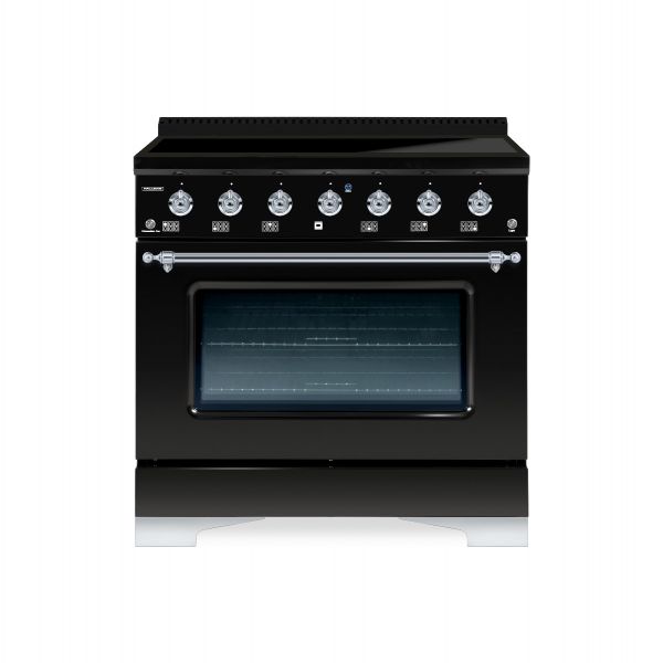 HALLMAN Classico 36-inch Induction Range with Chrome Trim - HCLIR36CM