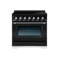 HALLMAN Classico 36-inch Induction Range with Chrome Trim - HCLIR36CM