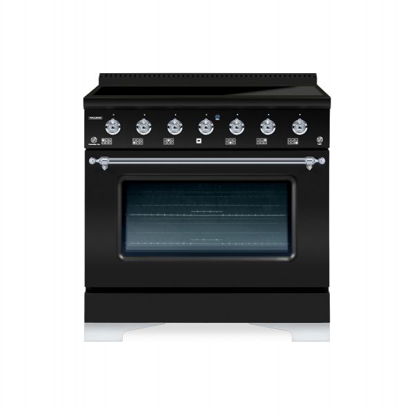 HALLMAN Classico 36-inch Induction Range with Chrome Trim - HCLIR36CM