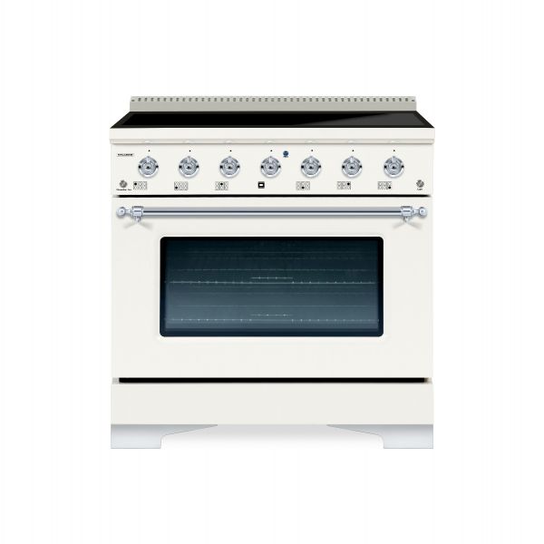 HALLMAN Classico 36-inch Induction Range with Chrome Trim - HCLIR36CM