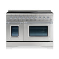 HALLMAN Classico 48-inch Induction Range with Chrome Trim - HCLIR48CM