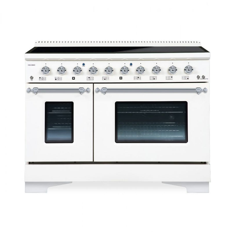 HALLMAN Classico 48-inch Induction Range with Chrome Trim - HCLIR48CM