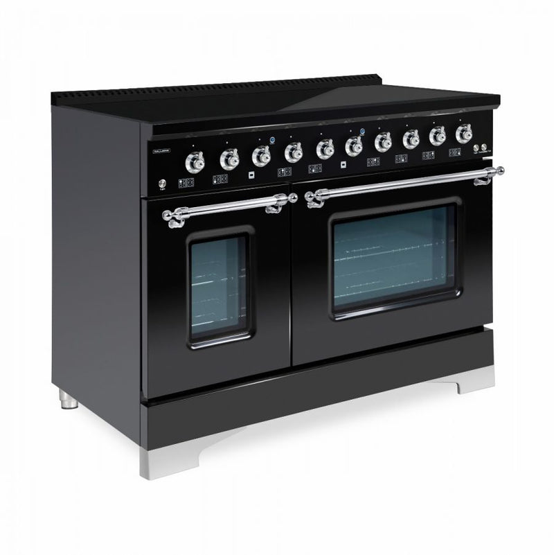 HALLMAN Classico 48-inch Induction Range with Chrome Trim - HCLIR48CM