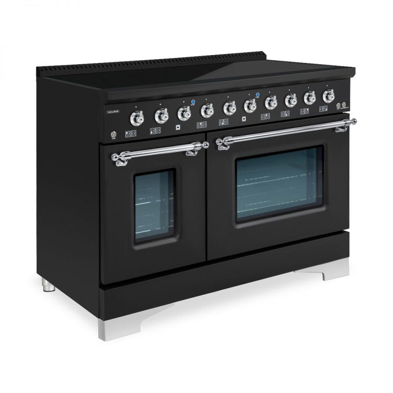 HALLMAN Classico 48-inch Induction Range with Chrome Trim - HCLIR48CM