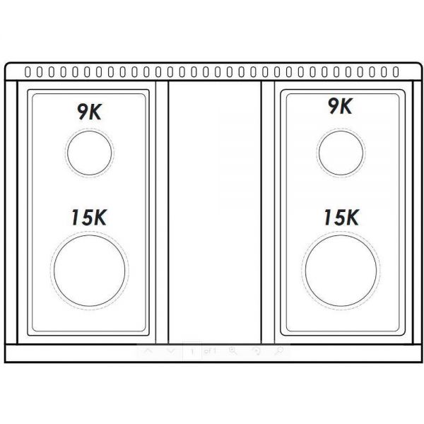 HALLMAN Classico Series 30" Dual Fuel Freestanding Range with Brass Trim - HCLRDF30BS