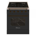 HALLMAN Classico Series 30" Dual Fuel Freestanding Range with Bronze Trim - HCLRDF30BZ