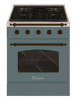 HALLMAN Classico Series 30" Gas Freestanding Range with Bronze Trim - HCLRG30BZ