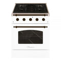 HALLMAN Classico Series 30" Gas Freestanding Range with Bronze Trim - HCLRG30BZ