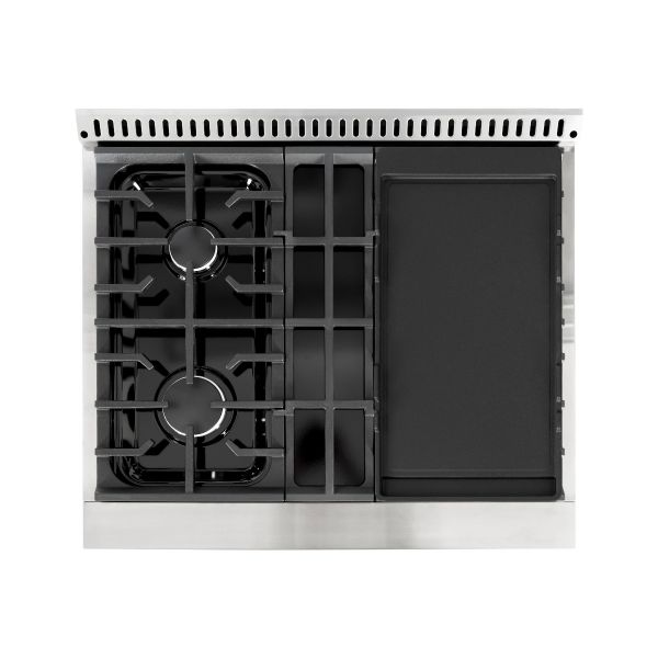 HALLMAN Classico Series 30" Gas Freestanding Range with Chrome Trim - HCLRG30CM