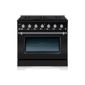 HALLMAN Classico Series 30" Gas Freestanding Range with Chrome Trim - HCLRG30CM