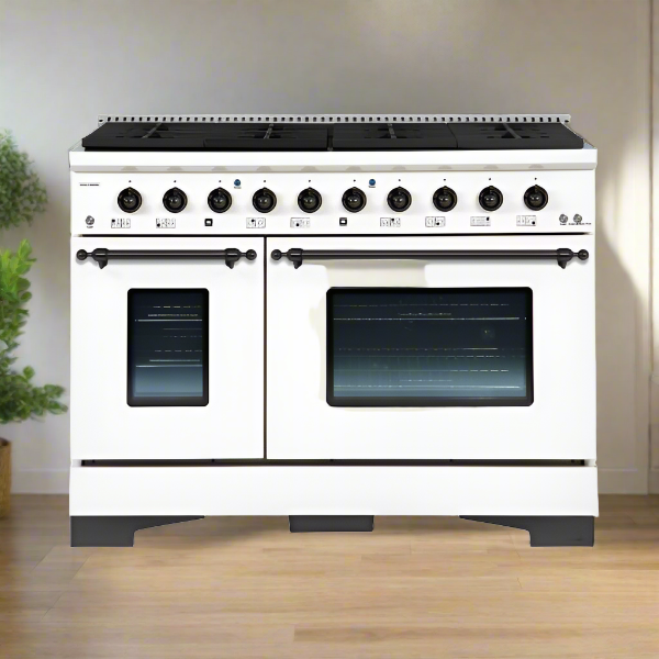 HALLMAN Classico Series 48" Gas Freestanding Range with Bronze Trim - HCLRG48BZ