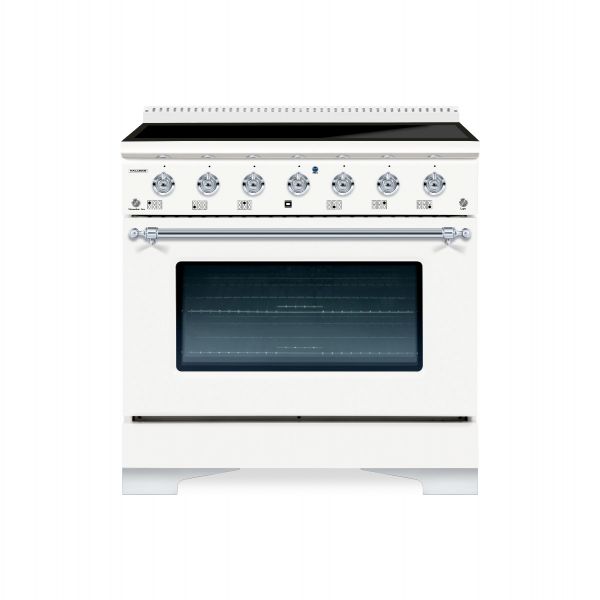 HALLMAN Classico 36-inch Induction Range with Chrome Trim - HCLIR36CM