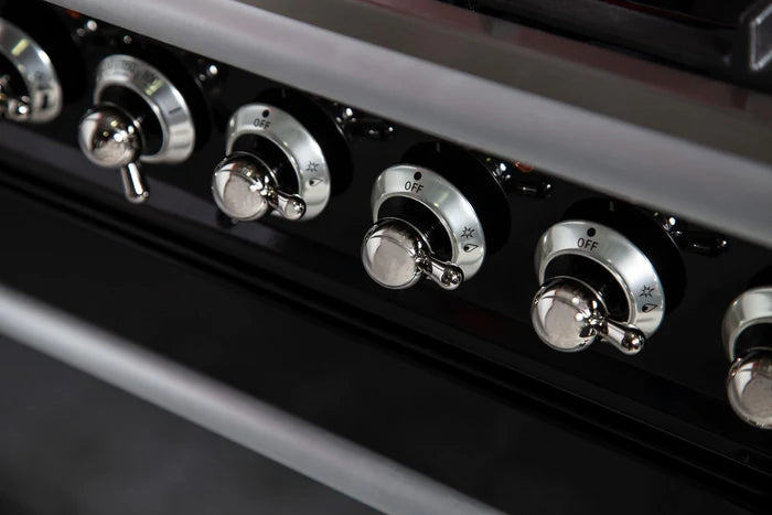 ILVE 30-Inch Nostalgie Series Freestanding Single Oven Dual Fuel Range with 5 Sealed Burners - UPN76DMP