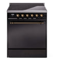 ILVE Nostalgie II 30" Electric Range with 4 Induction Elements Solid Door - UPI304QNMP