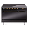 ILVE Nostalgie II 48" Electric Range with 6 Induction Elements Solid Door - UPI486QNMP