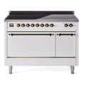 ILVE Nostalgie II 48" Electric Range with 6 Induction Elements Solid Door - UPI486QNMP