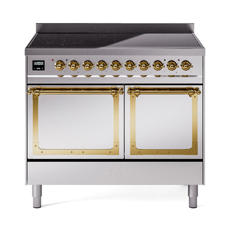 ILVE Nostalgie II Noblesse 40″ Induction Freestanding Range with Solid Door - UNDI406QNMP