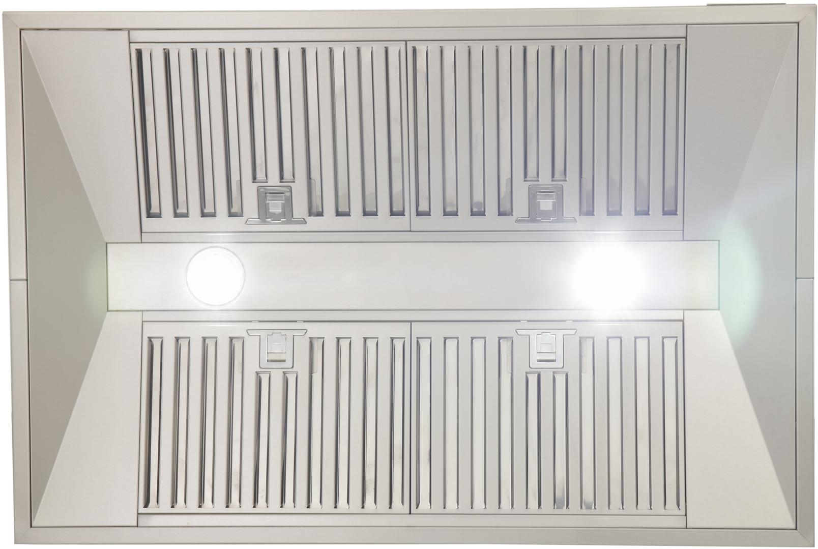 Kucht 36-Inch Island Mounted Range Hood 900CFM in Stainless Steel Modern Design KRH3612IS