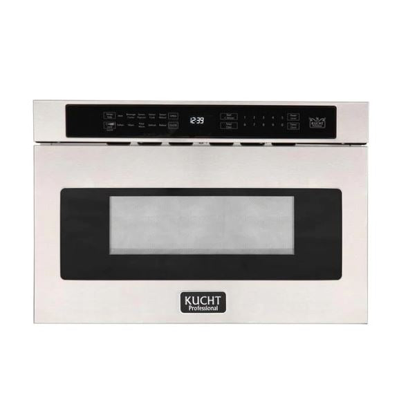 Kucht Professional 48 in. 6.7 cu ft. Natural Gas Range, Range Hood & Microwave Drawer Package, AP-KNG481-S-3