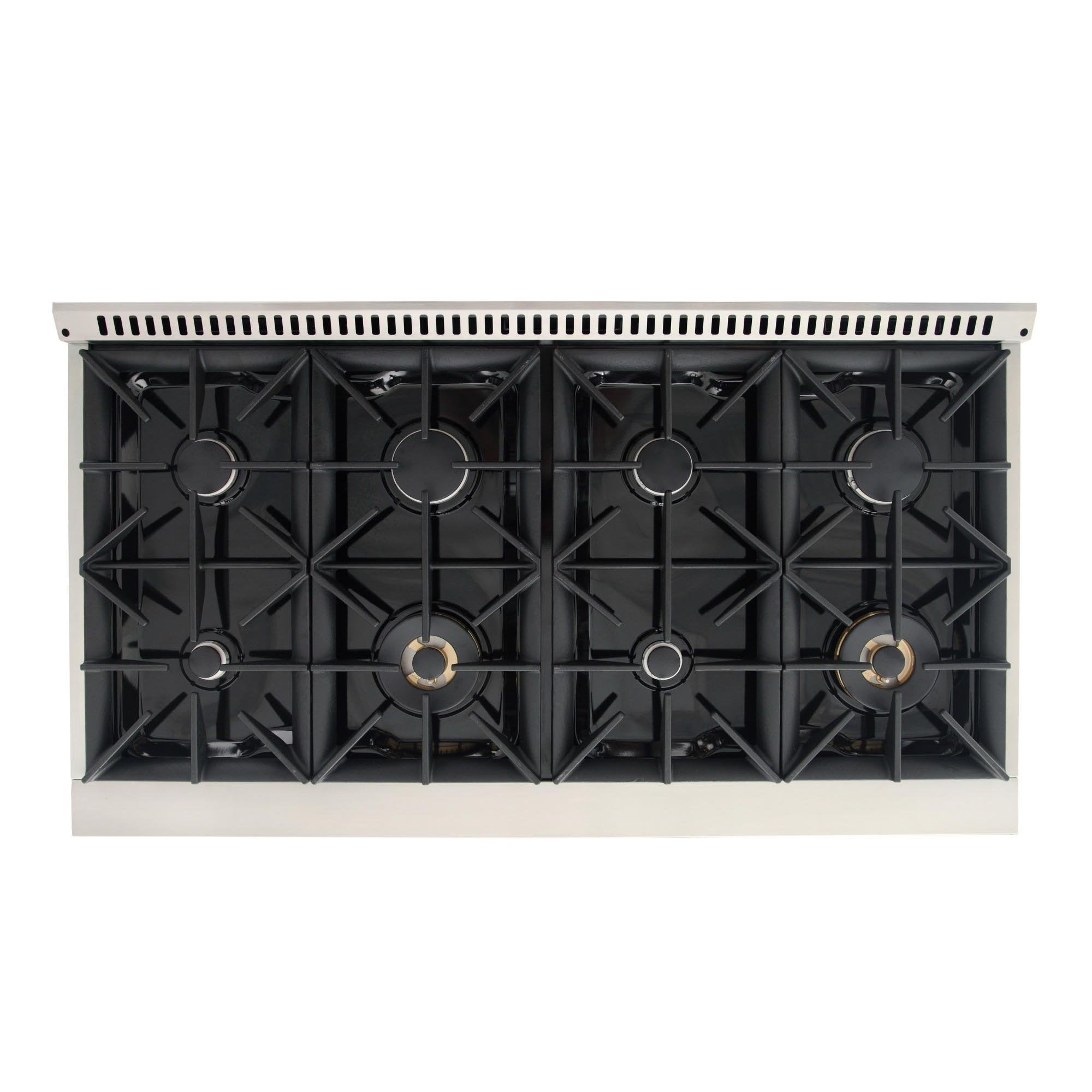 Kucht 48-Inch 6.7 Cu. Ft. Gas Range with Grill/Griddle in Blue KNG481-B