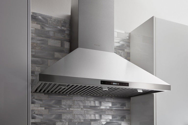 Thor Kitchen 36 in. Wall Mount LED Light Range Hood in Stainless Steel 