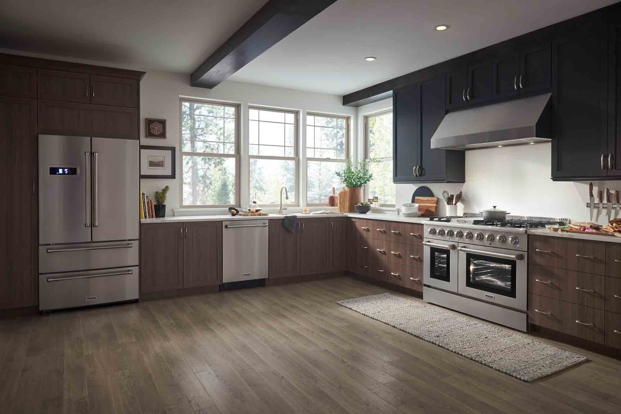 Thor Kitchen 48-Inch 6.7 cu. ft. Professional Gas Range in Stainless Steel with Double Oven HRG4808U