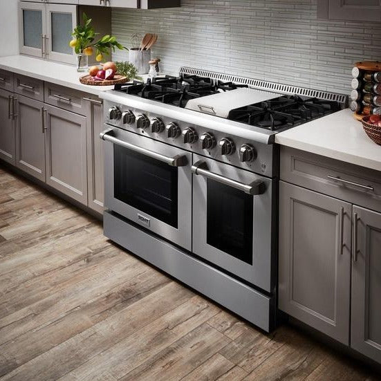 Thor Kitchen 48 in. 6.7 cu. ft. Professional Gas Range in Stainless Steel