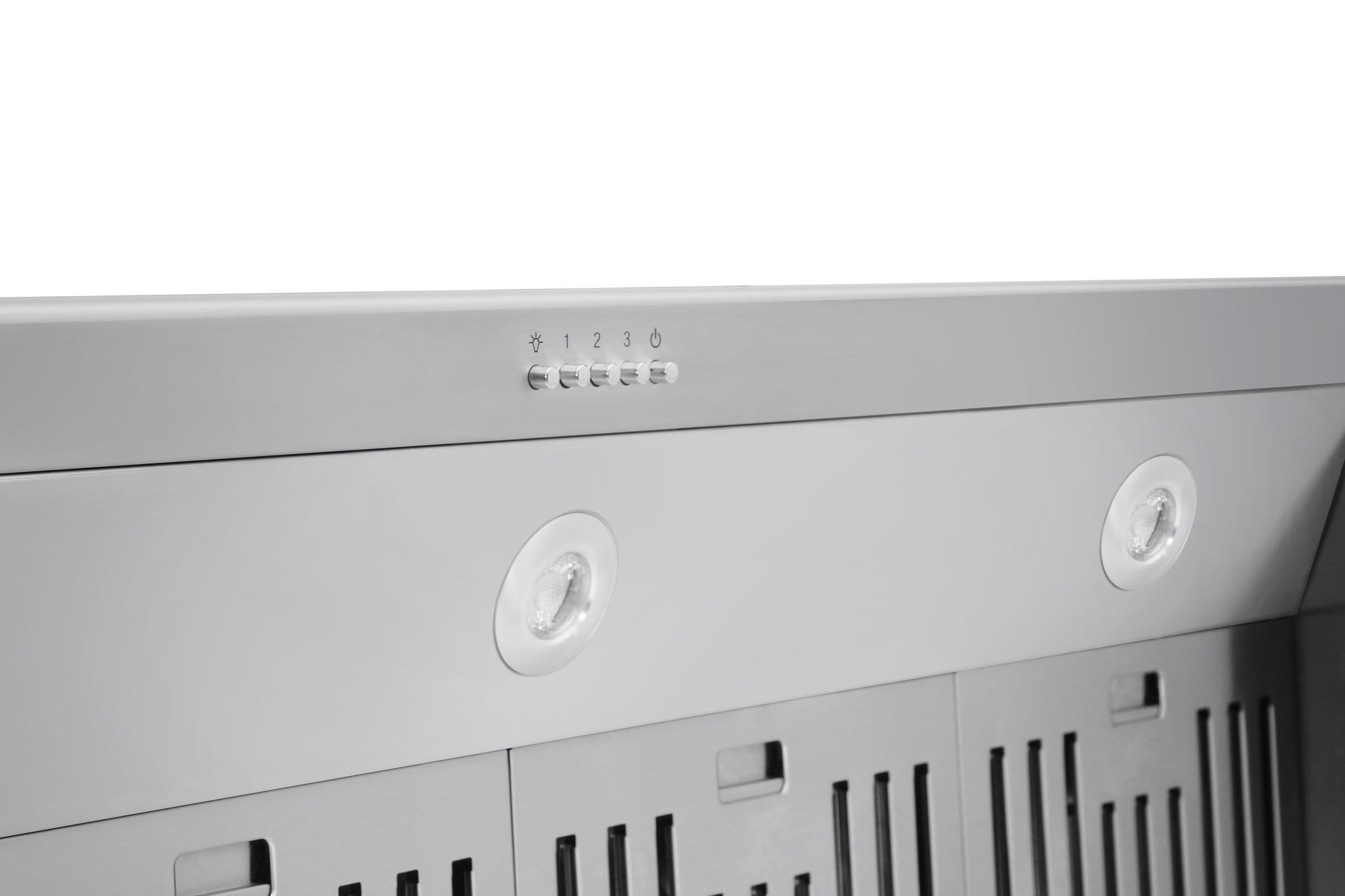 Thor Kitchen 5-Piece Pro Appliance Package - 48-Inch Dual Fuel Range, Refrigerator with Water Dispenser, Dishwasher, Under Cabinet 16.5-Inch Tall Hood, & Microwave Drawer in Stainless Steel