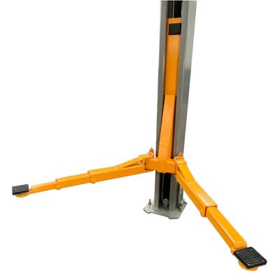 Right side view of Triumph NTO-11A lift showing lift arms and column details