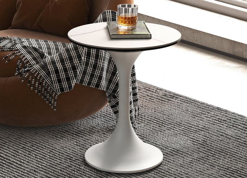 Whiteline Modern Living Amarosa Side Table - ST1719-WHT