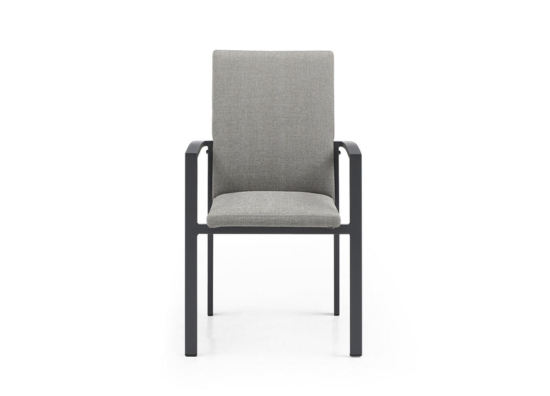 Whiteline Modern Living Doris Outdoor Dining Armchair DAC1836-GRY