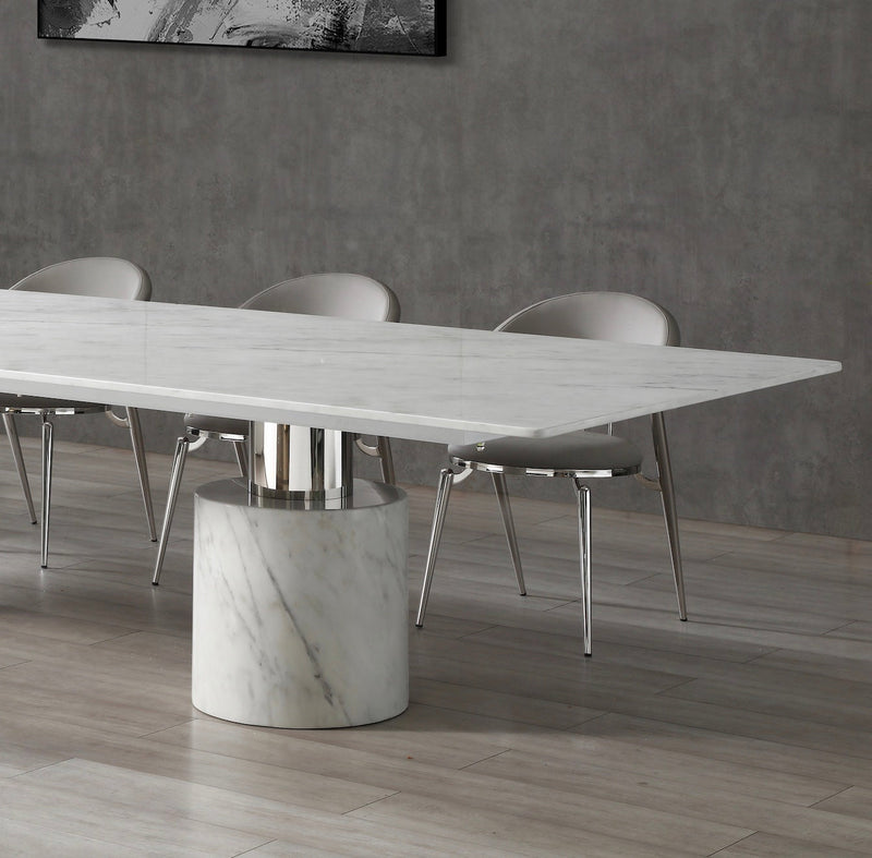 Whiteline Modern Living Geneva Extra Large Dining Table Cylinder - DT1640XL