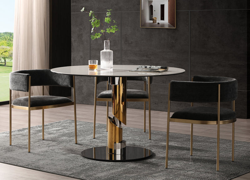 Whiteline Modern Living Gloria Round Dining Table - DT1935