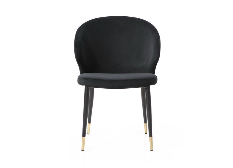 Whiteline Modern Living Gracie Dining Chair - DC1795F-BLK