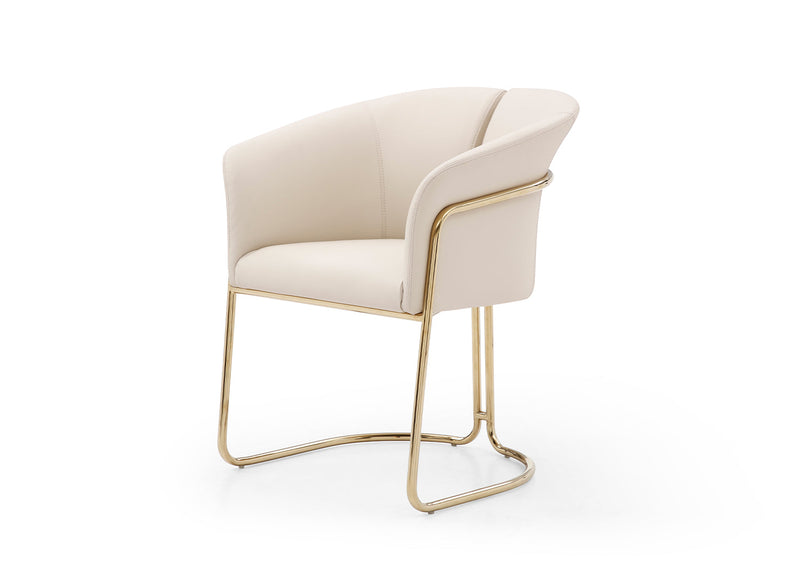 Whiteline Modern Living Jolie Dining Armchair - DAC1923-BEI