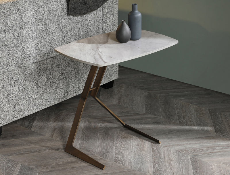 Whiteline Modern Living Katy Side Table - ST1879-LGRY