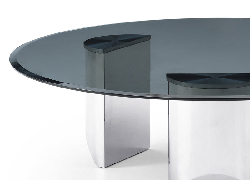 Whiteline Modern Living Naomi Coffee Table in Silver Color - CT1934