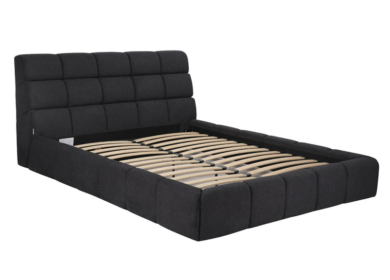 Whiteline Modern Living Owen Queen Bed in Dark Grey Color - BQ2010F