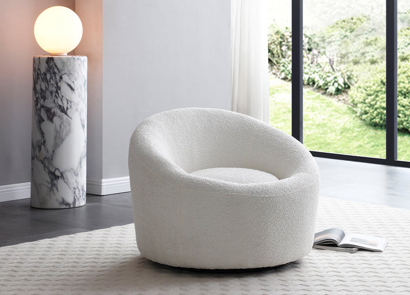 Whiteline Modern Living Perla Swivel Accent Chair - CH2009F