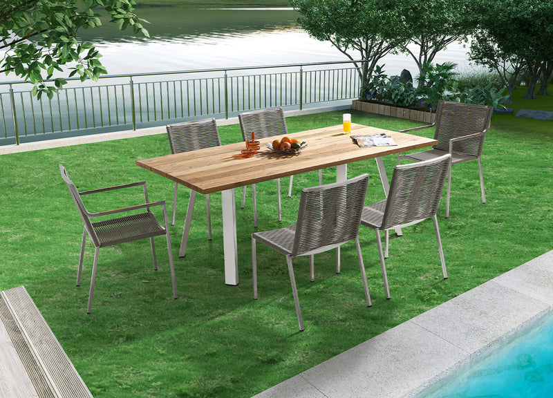 Whiteline Modern Living Rhea Outdoor Dining Table - DT1834-WLT