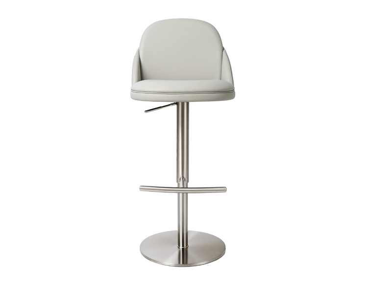 Whiteline Modern Living Tommy Barstool - BS2007P-LGRY