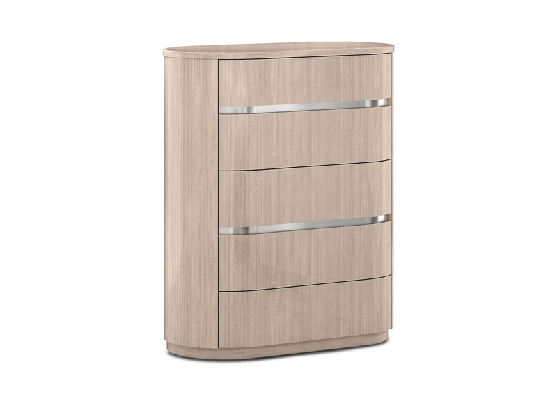 Whiteline Modern Living Waves Chest of Drawers - CD1753-BEI