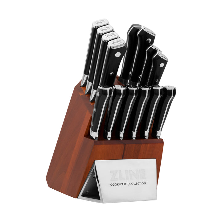 ZLINE 15-Piece Professional German Steel Kitchen Knife Block Set KSETT-GS-15