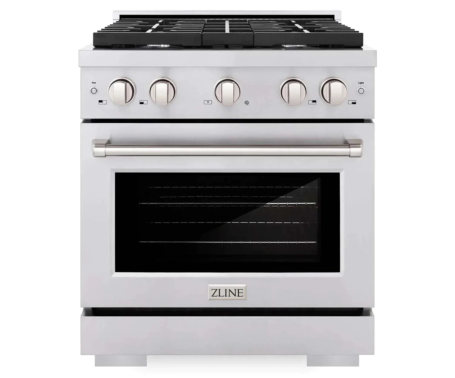 ZLINE 30-Inch Gas Range with 4 Burners and 4.2 cu. ft. Convection Gas Oven in Stainless Steel SGR30